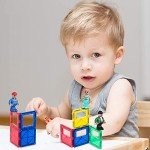 Playmags Magnetic Figures Community Set of 15 Pieces - Play People Perfect for Magnetic Tiles Building Blocks - STEM Learning Toys Children – Magnet Tiles Expansion Accessories Pack