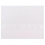Leather Challah Cover for Shabbat Bread + Canvas Cover Included. With the words in Hebrew"Shabbat V'Yom Tov" in Silver Embroidery -22" x 17" (White+Gold+Silver)