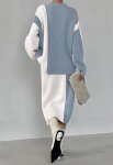 Contrast Color Sweater Set