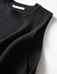 Pullover Ribbed Knit Sweater Vest Top 