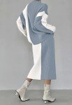 Contrast Color Sweater Set