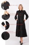 Women's Long Sleeve Midi Dress with Sweater Vest 