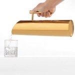 Elegant Stainless Steel Gold Handle Pitcher