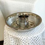 Elegant Stainless Steel Mayim Acharonim Set