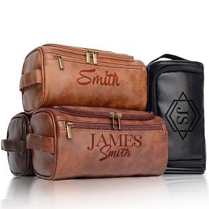 Customized Men's Toiletry Bag with Monogram