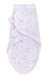 Ely's & Co. Adjustable Swaddle Blanket Infant Baby Wrap 2 Pack (Mauve Pink Stars & Solid Dusty Rose 0-3 Months)