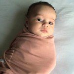 Ely's & Co. Adjustable Swaddle Blanket Infant Baby Wrap 2 Pack (Mauve Pink Stars & Solid Dusty Rose 0-3 Months)