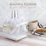 Rotating Lucite Silverware Organizer 
