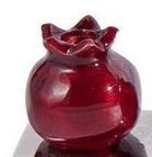 Yair Emanuel 14.5" Pomegranate Strip Hanukkah Menorah - Modern Design Judaica Gift