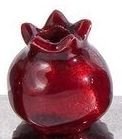 Yair Emanuel 14.5" Pomegranate Strip Hanukkah Menorah - Modern Design Judaica Gift