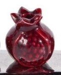 Yair Emanuel 14.5" Pomegranate Strip Hanukkah Menorah - Modern Design Judaica Gift