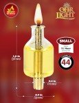 Ner Mitzvah Pre-Filled Menorah Oil Cup Candles - Hanukkah Ohr Lights - 100% Olive Oil with Cotton Wick in Glass Cup - Small Size, 44 per Pack, Burns Approx. 1 1/2 Hrs