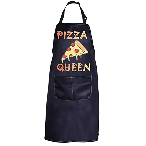 Pizza Queen Apron for Pizza Making Moms- Black
