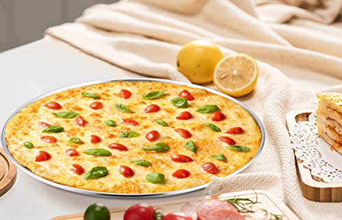 Stainless Steel 13½ Inch Pizza Pan Set of 2