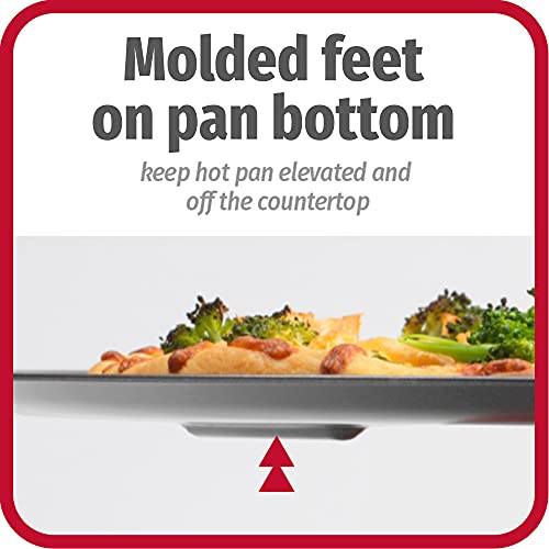 14'' Nonstick Carbon Steel Large Pizza Pan in Gray