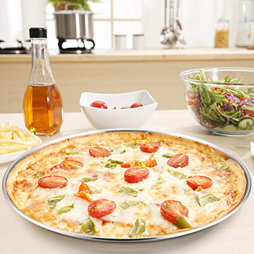 Stainless Steel 13½ Inch Pizza Pan Set of 2