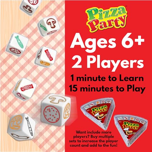 University Games Pizza Party Dice Game, Fun for All