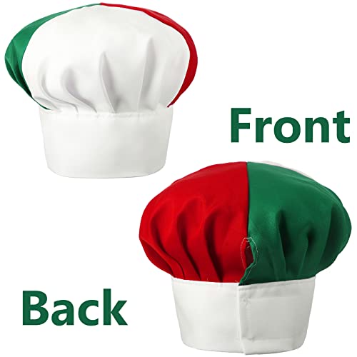 Italian Flag Chef Hat and Apron Set