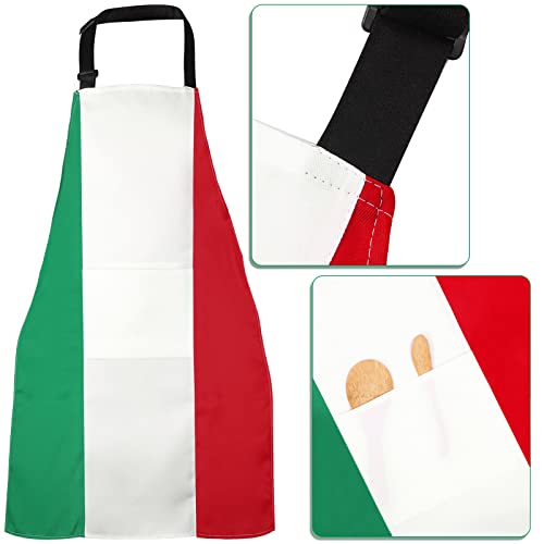 Italian Flag Chef Hat and Apron Set