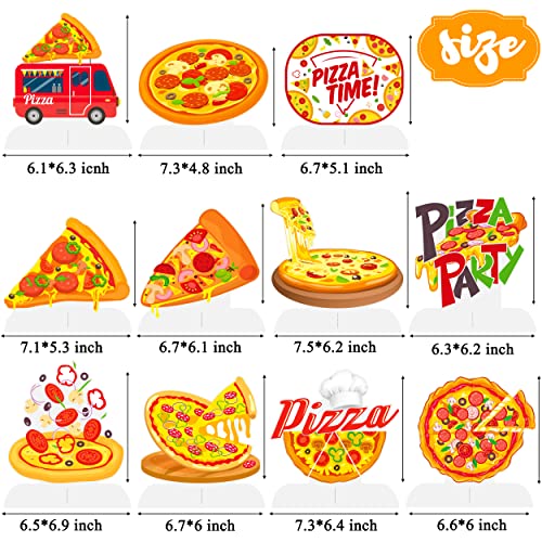 Pizza Party Honeycomb Centerpieces Set - 11 pcs