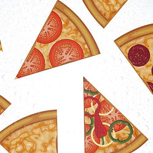 Lebeili 3Pcs Pizza Party Tablecloth for Birthday Decor