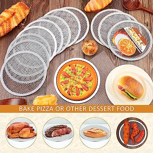 Set of 12 Aluminum Pizza Screens 8 Inch
