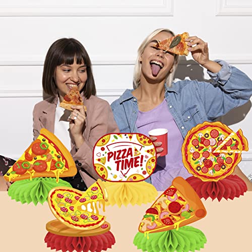 Pizza Party Honeycomb Centerpieces Set - 11 pcs