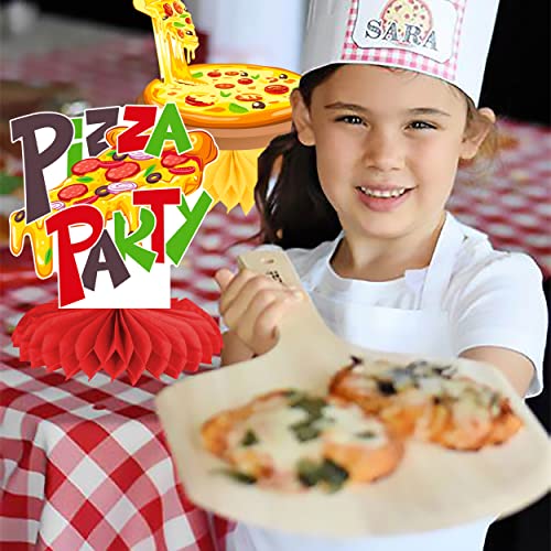 Pizza Party Honeycomb Centerpieces Set - 11 pcs