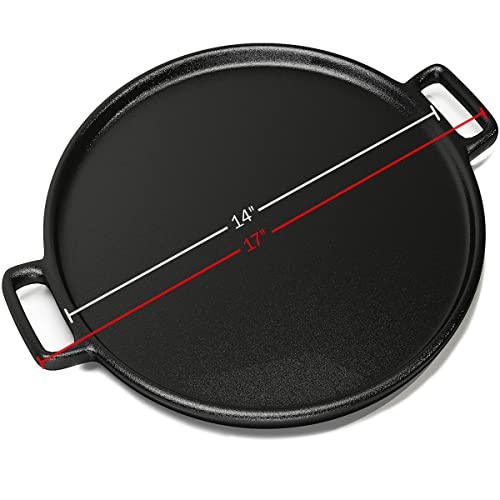 14-Inch Cast Iron Pizza Pan by Home-Complete