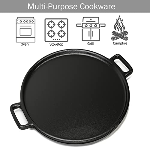 14-Inch Cast Iron Pizza Pan by Home-Complete