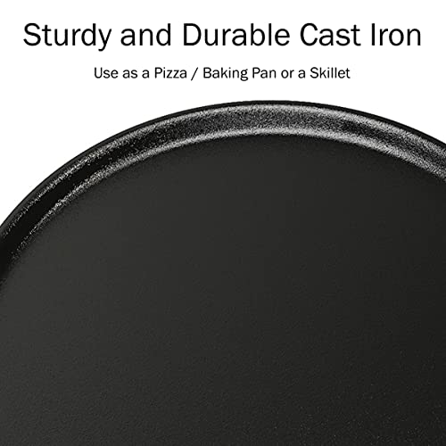 14-Inch Cast Iron Pizza Pan by Home-Complete