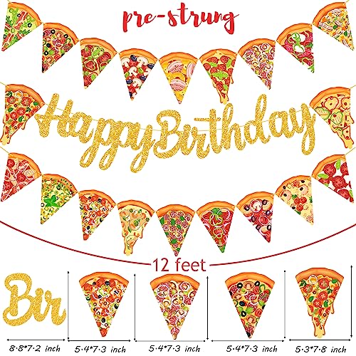 Glitter Pizza Theme Birthday Party Decorations for Kids