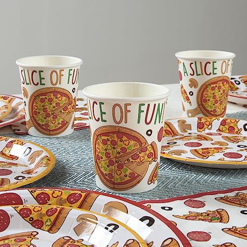 Pizza Party Supplies Bundle for 24 Guests