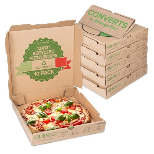 Eco-Friendly 12" Pizza Box with Plates, Storage Container