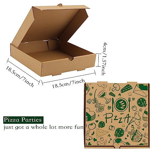 15 Pack Kraft Corrugated Pizza Takeout Boxes 7.3