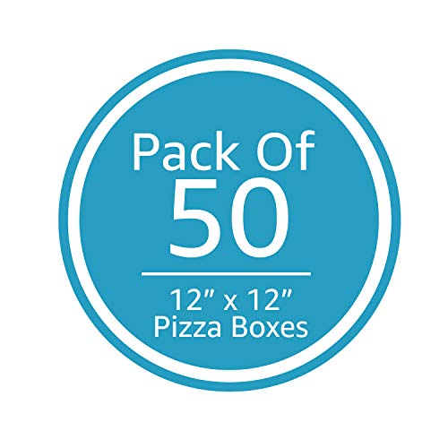 50 Pack White Cardboard Pizza Box Takeout Containers