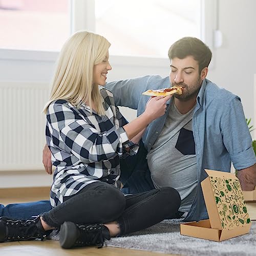 15 Pack Kraft Corrugated Pizza Takeout Boxes 7.3