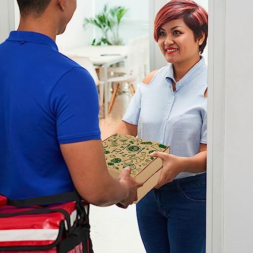 15 Pack Kraft Corrugated Pizza Takeout Boxes 7.3
