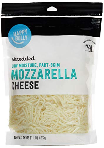 Happy Belly Shredded Mozzarella Cheese, 16oz (1 Pack)
