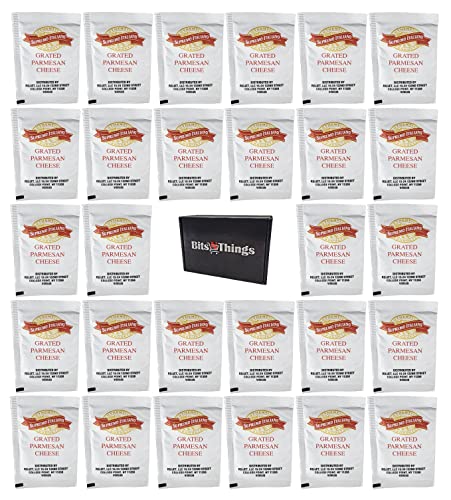 100 Single Serve Parmesan Cheese Packets for Pizza