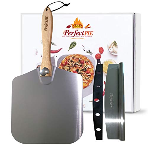 Gourmet Pizza Peel, Paddle, and Cutter Set