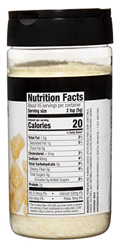 Happy Belly Grated Parmesan & Romano Cheese, 8 oz