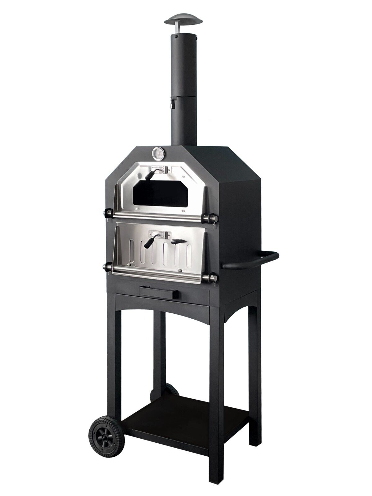 Wood-Fired Outdoor Pizza BBQ Smoker