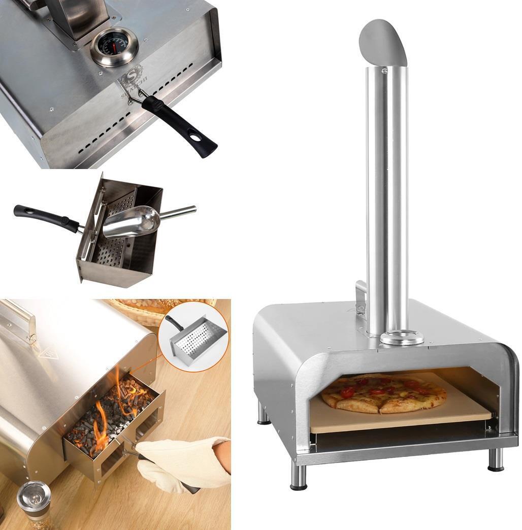 Outdoor Wood Fired Pizza Oven Pellet Grill