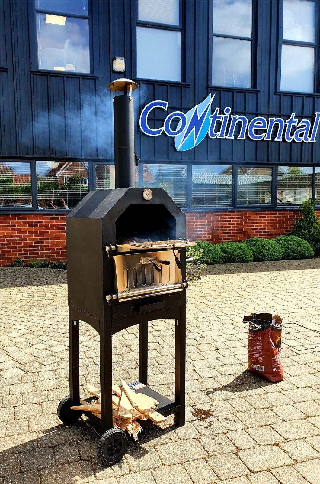 Wood-Fired Outdoor Pizza BBQ Smoker