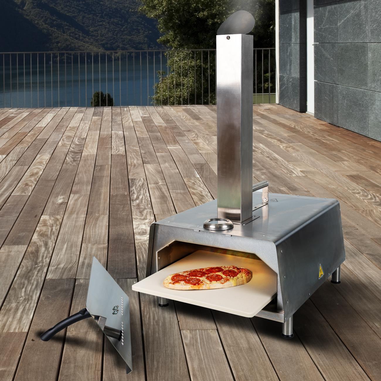 Outdoor Wood Fired Pizza Oven Pellet Grill
