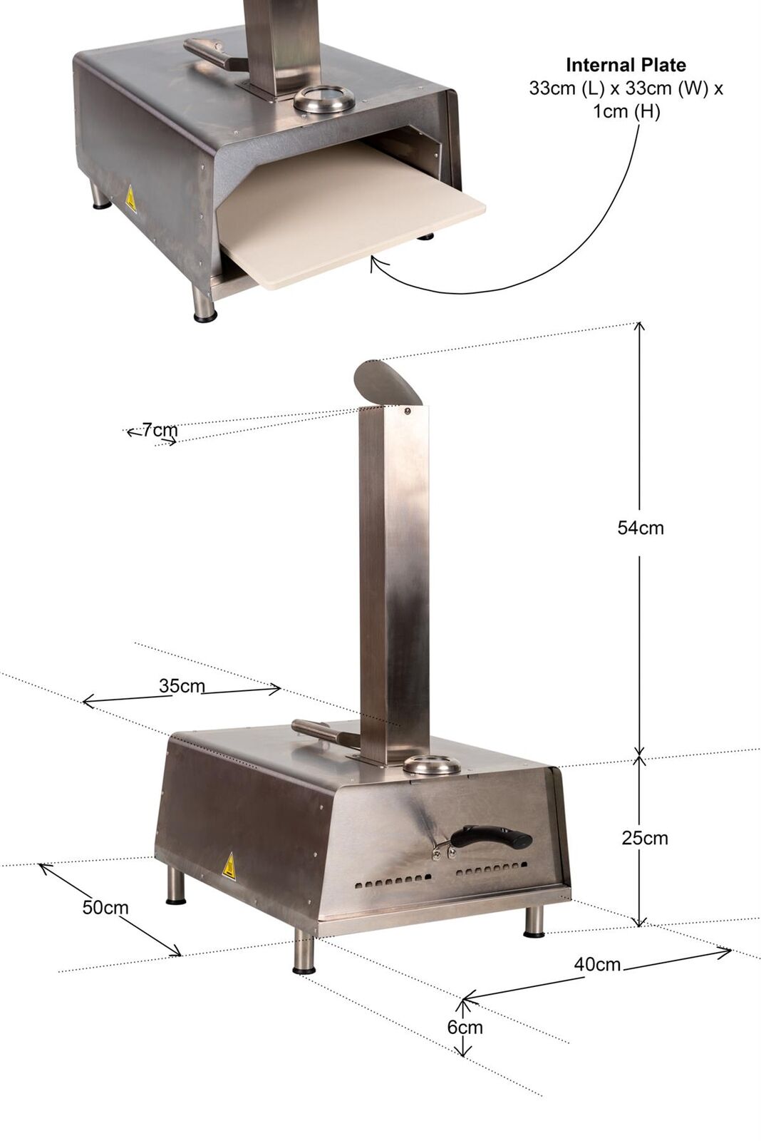 Outdoor Wood Fired Pizza Oven Pellet Grill