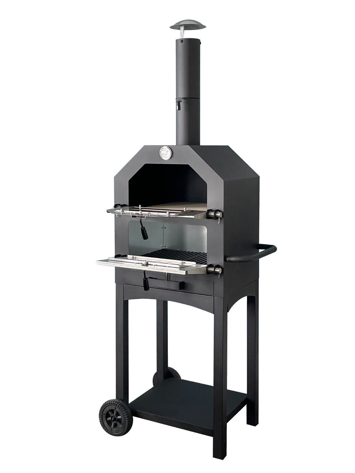 Wood-Fired Outdoor Pizza BBQ Smoker