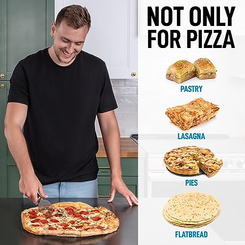 Zulay Kitchen Premium Stainless Steel Pizza Cutter Wheel