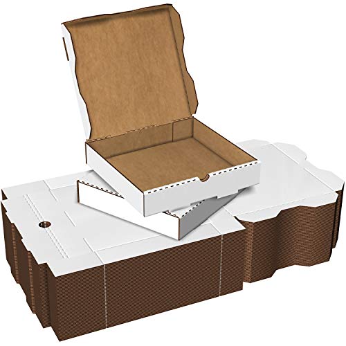 50 Pack of 10 x 10 Corrugated Pizza Boxes